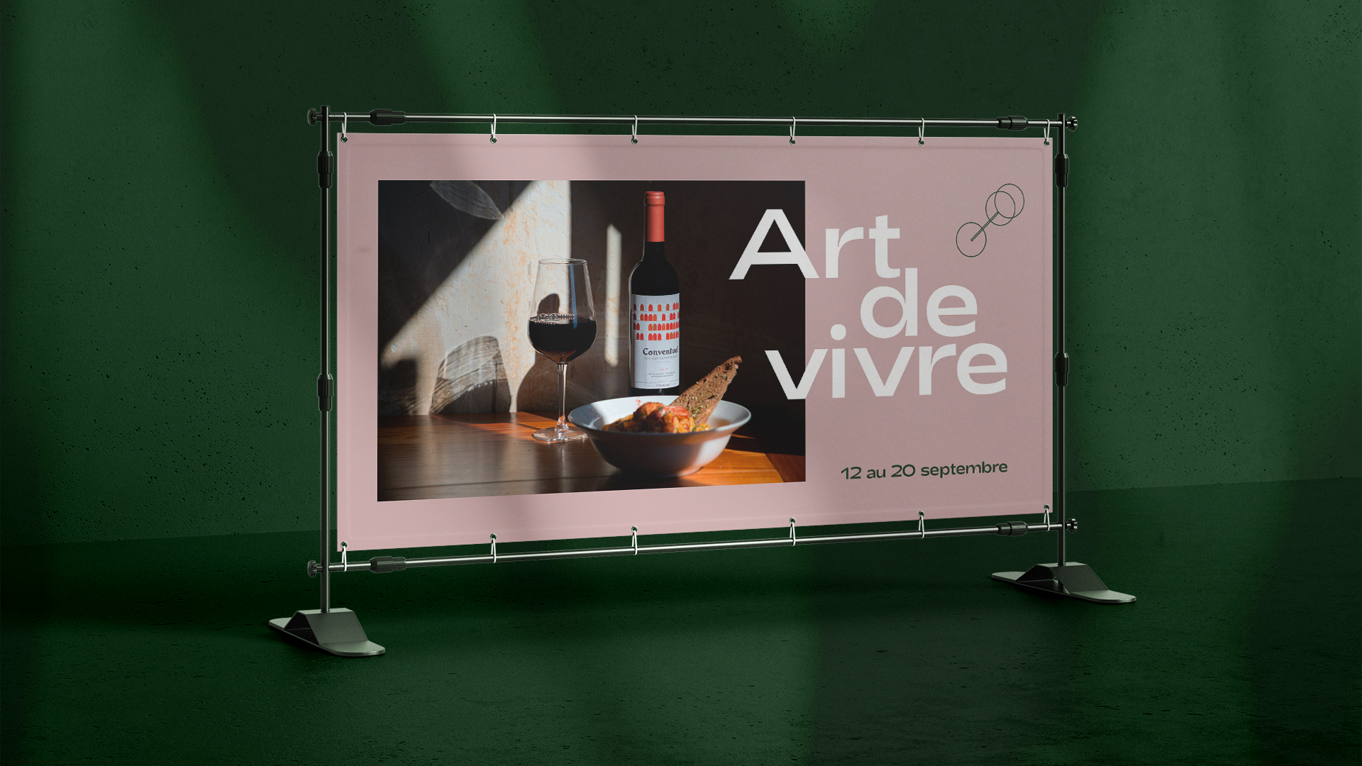 Large format vinyl banner printed in Montreal by First Press Print
