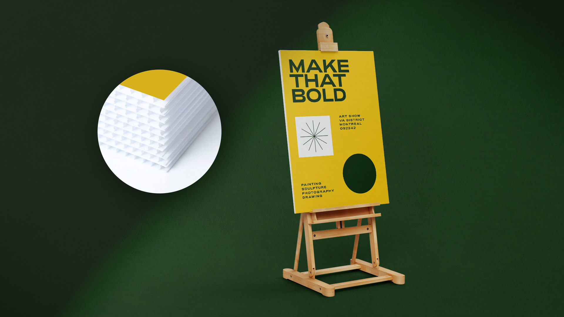 Coroplast lawn sign printed in Montreal by First Press Print