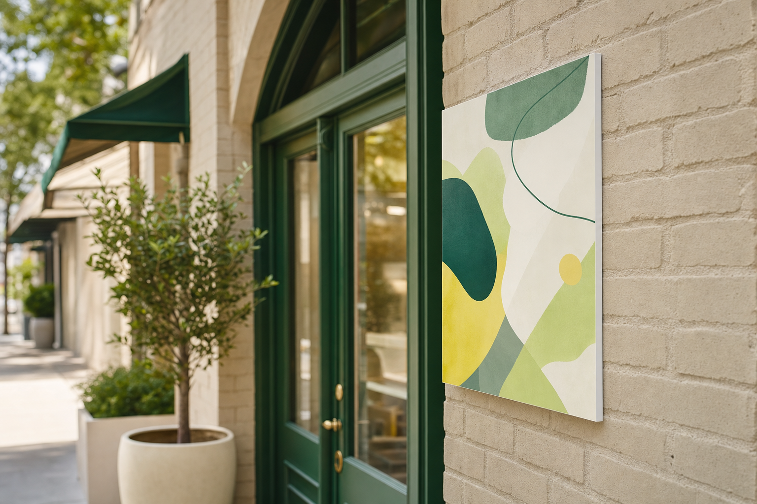 Custom printed Sintra PVC sign displayed outside a storefront