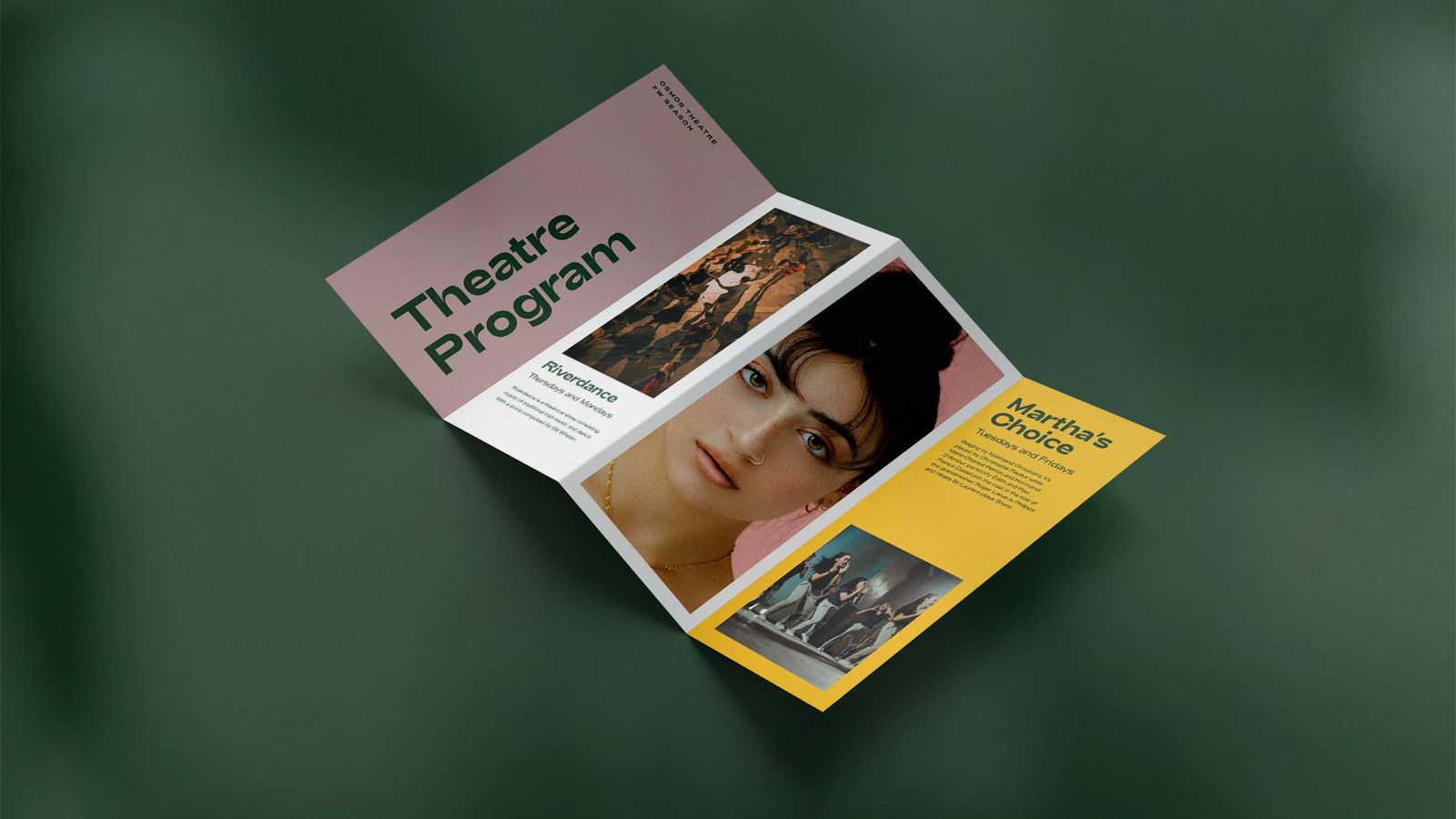 Print design work produced by the First Press in-house design team