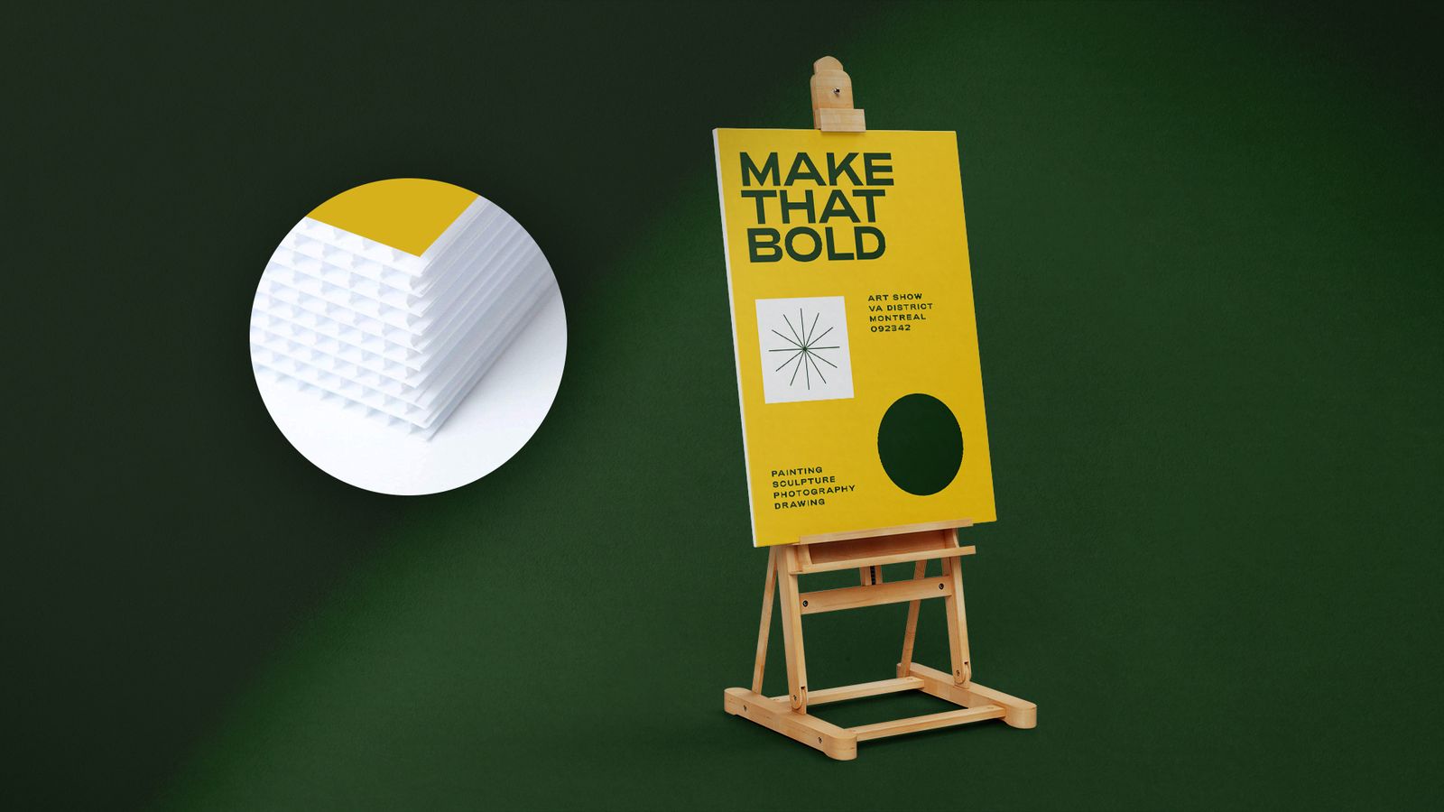 Coroplast lawn sign printed in Montreal by First Press Print